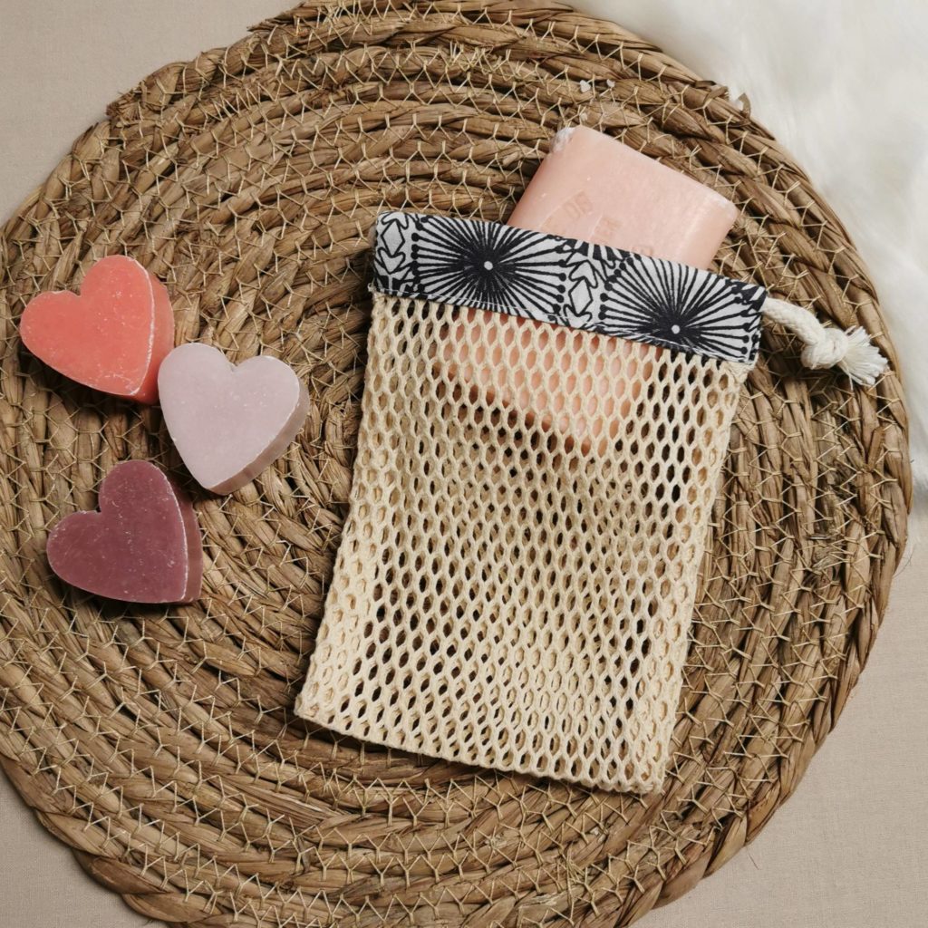 Filet Sac à Savon - Lot De 5 - Neuf - Fabriqué En France - Pour Salle De Bain Ou Voyage
